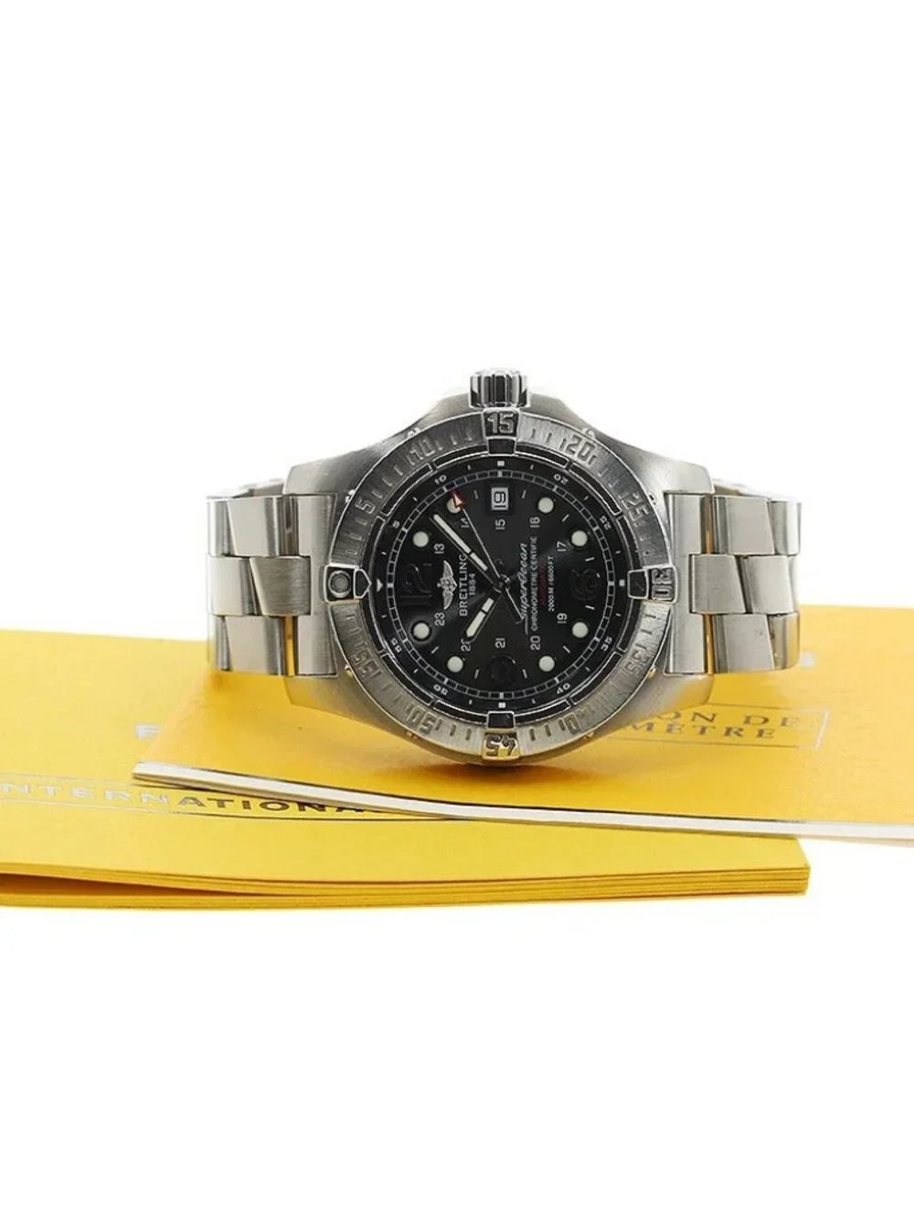 BREITLING Super Ocean Steel Fish A17390 Automatic Men's Watch_962188